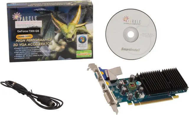 Alt view image 5 of 5 - SPARKLE GeForce 7300GS 256MB GDDR2 PCI Express x16 Graphics Card SFPX73SDHU2256M