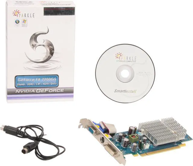 Alt view image 5 of 5 - SPARKLE GeForce 7200GS 256MB GDDR2 PCI Express x16 Graphics Card SFPX72GS256U2