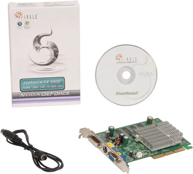 Alt view image 5 of 5 - SPARKLE GeForce FX 5500 256MB DDR AGP 4X/8X Graphics Card SF8855DT