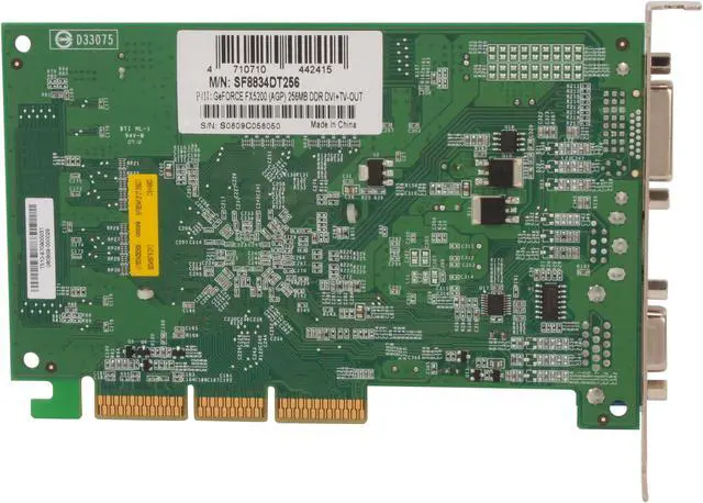 Alt view image 4 of 5 - SPARKLE GeForce FX 5200 256MB DDR AGP 4X/8X Graphics Card SF8834DT256MB