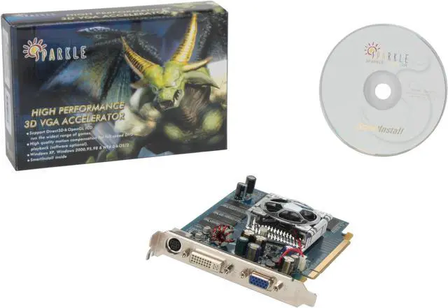 Alt view image 5 of 5 - SPARKLE GeForce 6600 256MB GDDR2 PCI Express x16 Graphics Card SPPX43DH256MB
