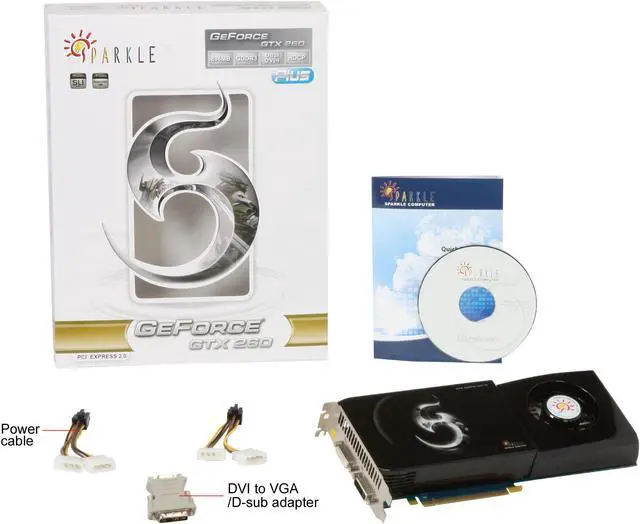 Alt view image 7 of 7 - SPARKLE SXX260896D3S-HP GeForce GTX 260+ Core 216 896MB 448-bit GDDR3 PCI Express 2.0 x16 HDCP Ready SLI Supported Video Card