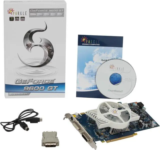 Alt view image 6 of 6 - SPARKLE GeForce 9600 GT 1GB GDDR2 PCI Express 2.0 x16 SLI Support Graphics Card SX96GT1024D2HP