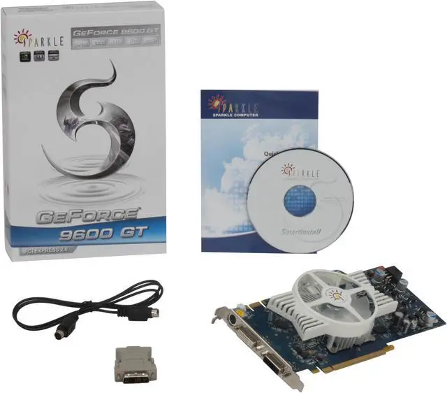 Alt view image 6 of 6 - SPARKLE GeForce 9600 GT 2GB GDDR2 PCI Express 2.0 x16 SLI Support Graphics Card SX96GT2048D2-HP