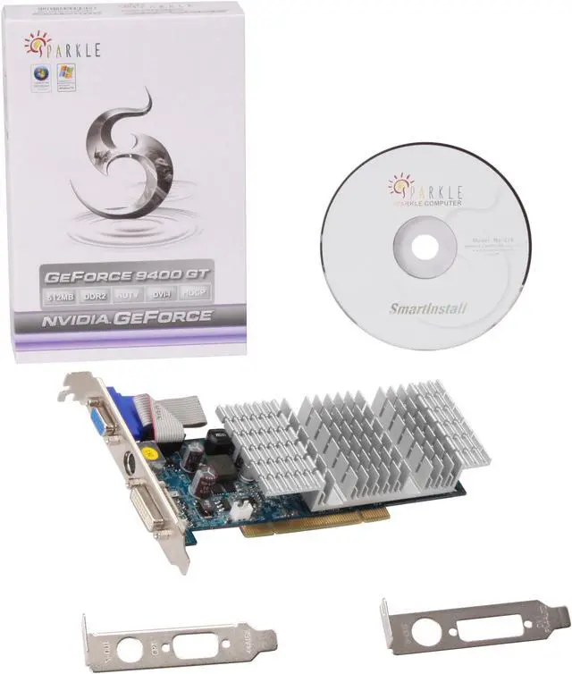 Alt view image 4 of 4 - SPARKLE GeForce 9400 GT 512MB DDR2 PCI Low Profile Ready Graphics Card SP94GT512D2LHPP