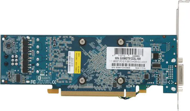 Alt view image 4 of 6 - SPARKLE GeForce 9800 GT 512MB GDDR3 PCI Express 2.0 x16 Low Profile Ready Graphics Card SX98GT512D3L-NM