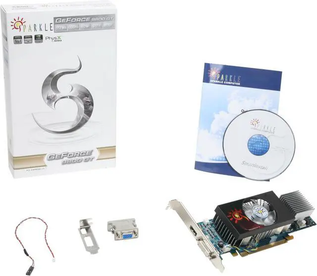 Alt view image 6 of 6 - SPARKLE GeForce 9800 GT 512MB GDDR3 PCI Express 2.0 x16 Low Profile Ready Graphics Card SX98GT512D3L-NM