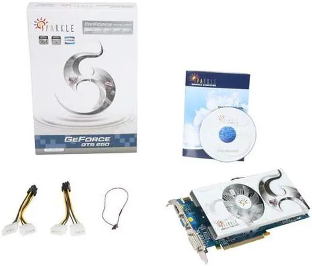 Alt view image 6 of 6 - SPARKLE GeForce GTS 250 1GB GDDR3 PCI Express 2.0 x16 SLI Support Graphics Card SXS2501024D3-NM