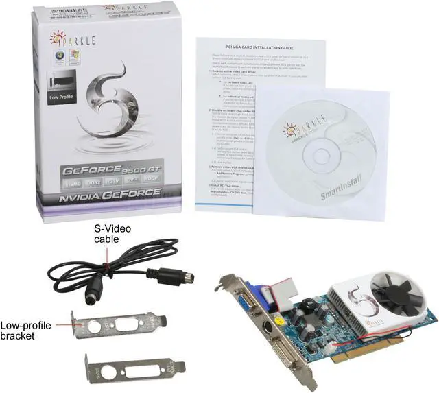 Alt view image 5 of 5 - SPARKLE GeForce 9500 GT 512MB DDR2 PCI Low Profile Ready Graphics Card SP95GT512D2L-HP