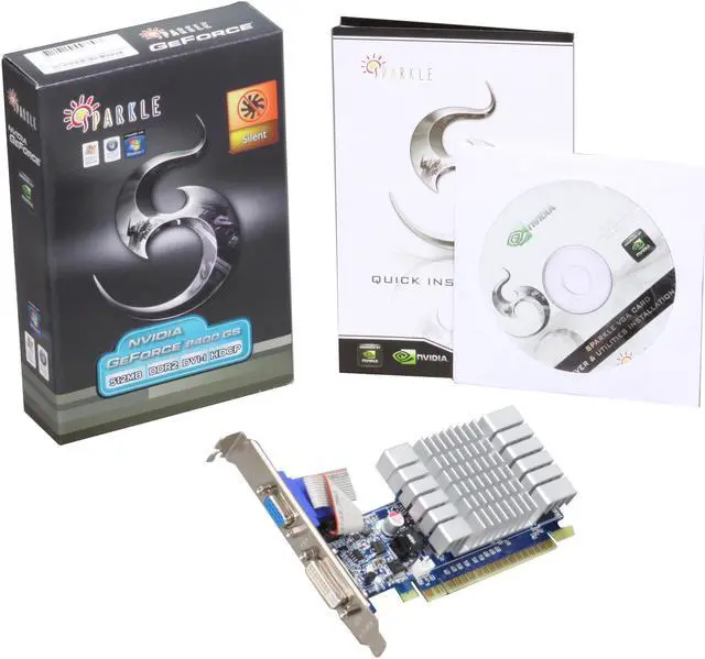 Alt view image 5 of 5 - SPARKLE GeForce 8400 GS 512MB DDR2 PCI Express 2.0 x16 Low Profile Graphics Card SX84GS512D2LDPP