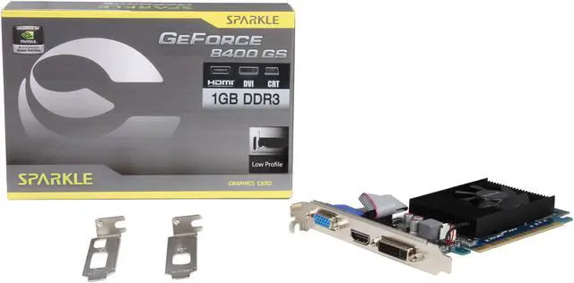 Alt view image 5 of 5 - SPARKLE GeForce 8400 GS 1GB DDR3 PCI Express 2.0 x16 Low Profile Graphics Card SX84GS1024S3LNM
