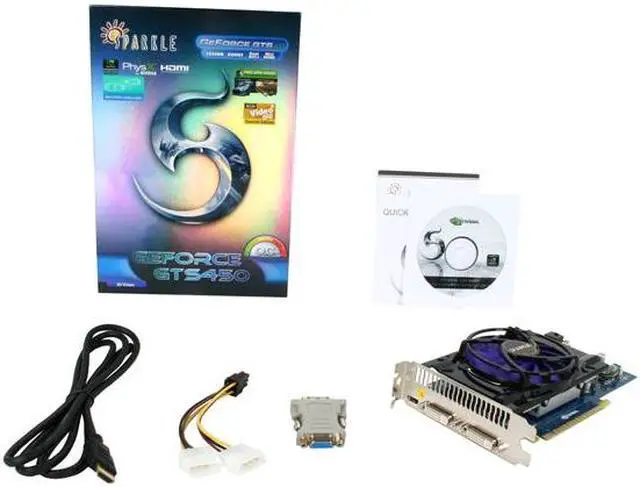 Alt view image 6 of 6 - SPARKLE GeForce GTS 450 (Fermi) 1GB GDDR5 PCI Express 2.0 x16 SLI Support Graphics Card SXS4501024D5SNM