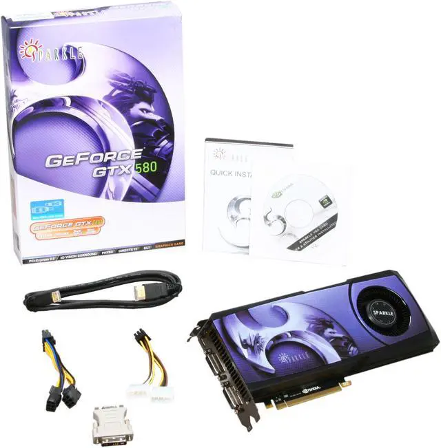 Alt view image 6 of 6 - SPARKLE GeForce GTX 580 (Fermi) 1536MB GDDR5 PCI Express 2.0 x16 SLI Support Graphics Card 700015
