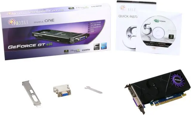 Alt view image 5 of 5 - SPARKLE GeForce GT 430 (Fermi) 1GB DDR3 PCI Express 2.0 x16 Low Profile Graphics Card SXT4301024S3LHS