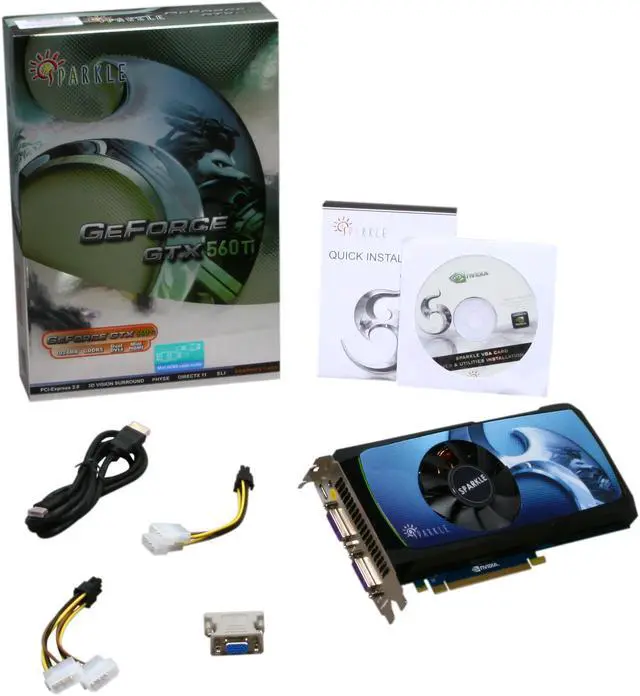 Alt view image 6 of 6 - SPARKLE GeForce GTX 560 Ti (Fermi) 1GB GDDR5 PCI Express 2.0 x16 SLI Support Graphics Card SX560T1024D5MH