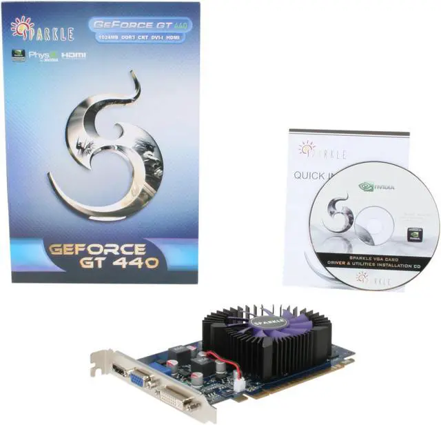 Alt view image 5 of 5 - SPARKLE GeForce GT 440 (Fermi) 1GB DDR3 PCI Express 2.0 x16 Graphics Card SXT4401024S3NM