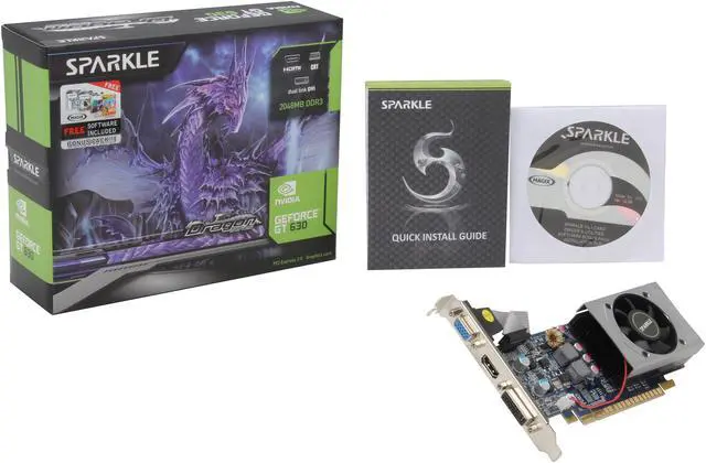 Alt view image 5 of 5 - SPARKLE GeForce GT 630 2GB DDR3 PCI Express 2.0 x16 Graphics Card 700006