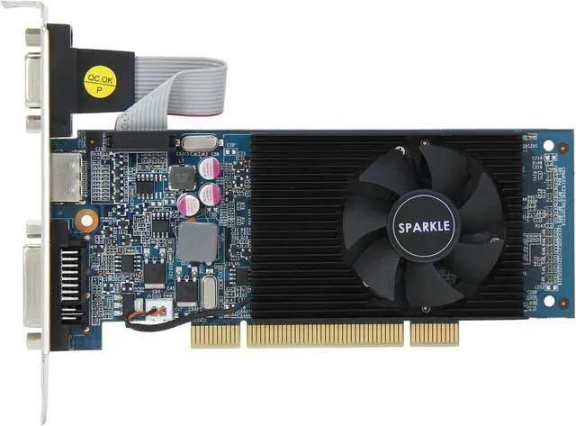 Alt view image 3 of 5 - SPARKLE GeForce GT 610 1GB DDR3 PCI Low Profile Graphics Card 700041(SP610L1024LC)