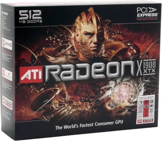 Alt view image 7 of 7 - ATI Radeon X1900XTX 512MB GDDR3 PCI Express x16 CrossFireX Support Graphics Card 100-435805