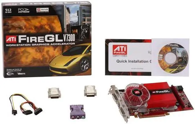 Alt view image 6 of 6 - AMD FireGL V7300 100-505144 512MB 512-bit GDDR3 PCI Express x16 Graphics Card