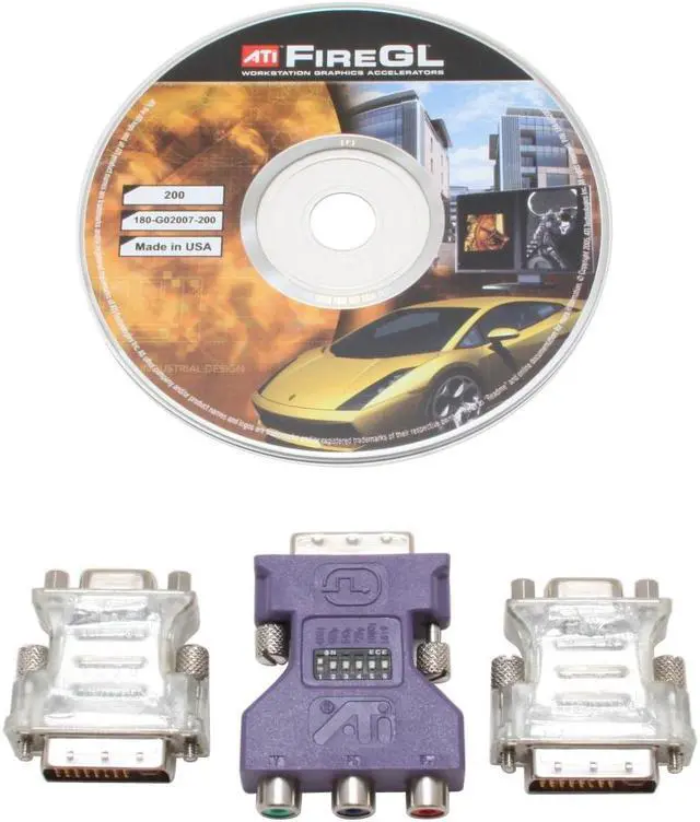 Alt view image 4 of 5 - AMD FireGL V3400 100-505136 128MB 128-bit GDDR3 PCI Express x16 Graphics Card