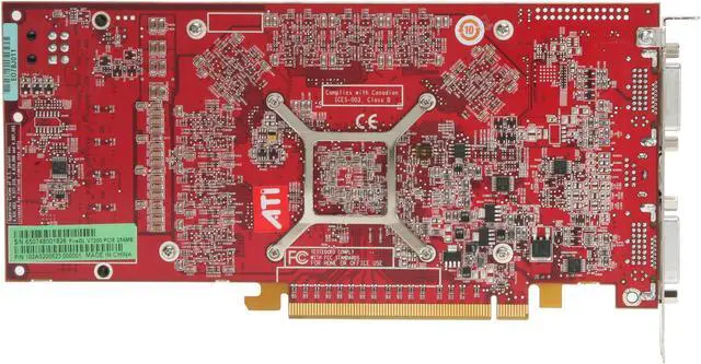 Alt view image 4 of 6 - AMD FireGL V7200 100-505121 256MB 512-bit GDDR3 PCI Express x16 Graphics Card