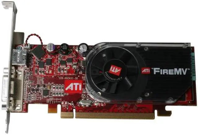 Alt view image 2 of 8 - AMD FireMV 2250 100-505175 256MB GDDR2 PCI Express x16 Low Profile Graphics Card - OEM