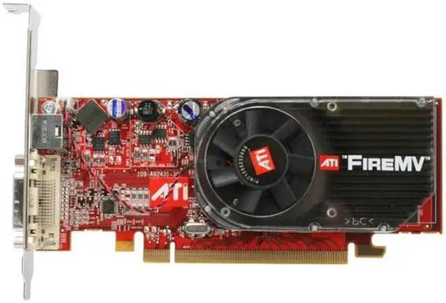 Alt view image 7 of 8 - AMD FireMV 2250 100-505175 256MB GDDR2 PCI Express x16 Low Profile Graphics Card - OEM