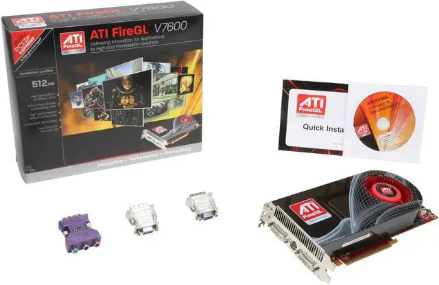 Alt view image 6 of 6 - AMD FireGL V7600 100-505508 512MB PCI Express x16 Graphics Card