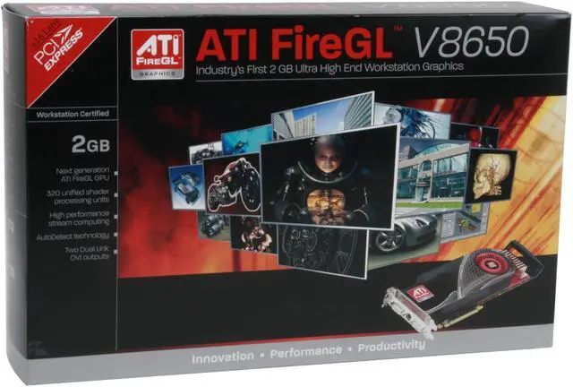 Alt view image 8 of 8 - AMD FireGL V8650 100-505509 2GB PCI Express x16 Graphics Card