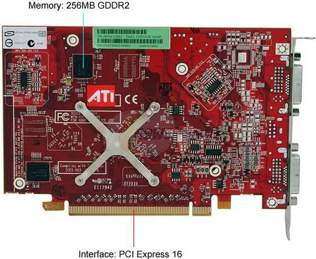 Alt view image 4 of 6 - AMD FireGL V3350 100-505182 256MB GDDR2 PCI Express x16 Graphics Card - OEM