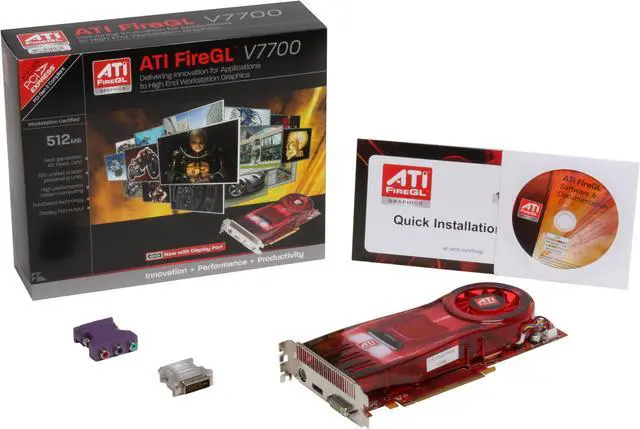 Alt view image 2 of 2 - AMD FireGL V7700 100-505505 512MB PCI Express 2.0 x16 Graphics Card