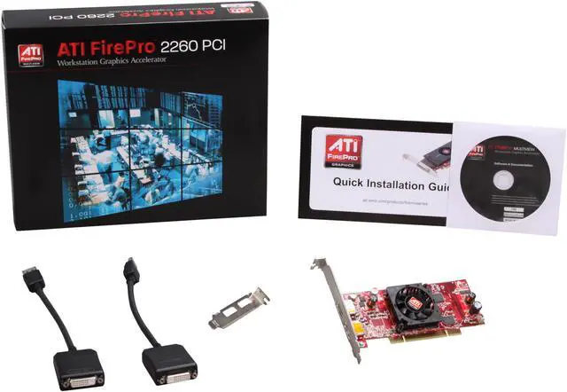 Alt view image 5 of 5 - AMD FireMV 2260 100-505529 256MB GDDR2 PCI Low Profile Graphics Card