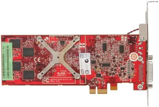 Alt view image 4 of 5 - AMD FireMV 2250 100-505180 256MB GDDR2 PCI Express x1 Low Profile Graphics Card - OEM