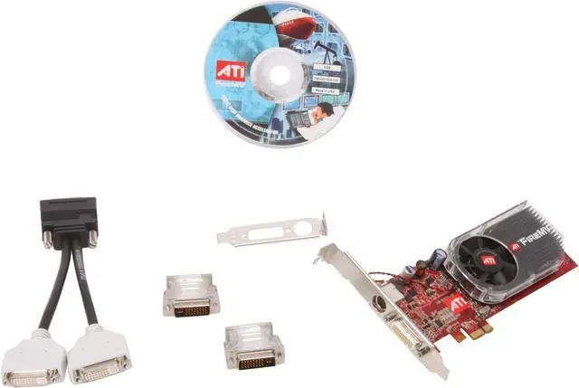 Alt view image 5 of 5 - AMD FireMV 2250 100-505180 256MB GDDR2 PCI Express x1 Low Profile Graphics Card - OEM