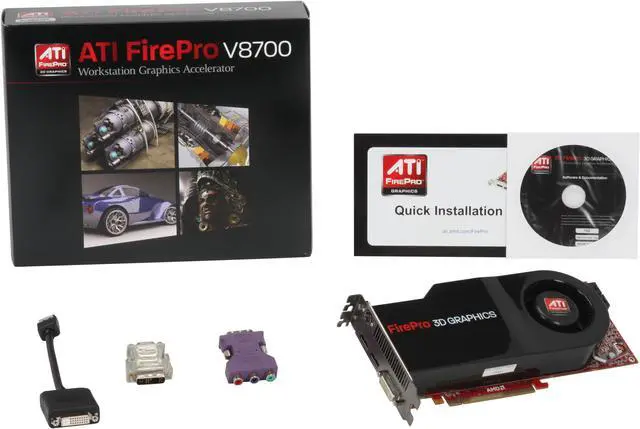 Alt view image 6 of 6 - AMD FirePro V8700 100-505554 1GB GDDR5 PCI Express 2.0 x16 Graphics Card