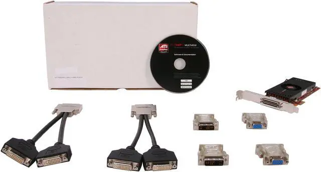 Alt view image 5 of 5 - AMD FirePro 2450 100-505589 512MB GDDR3 PCI Express x1 Low Profile Graphics Card - OEM