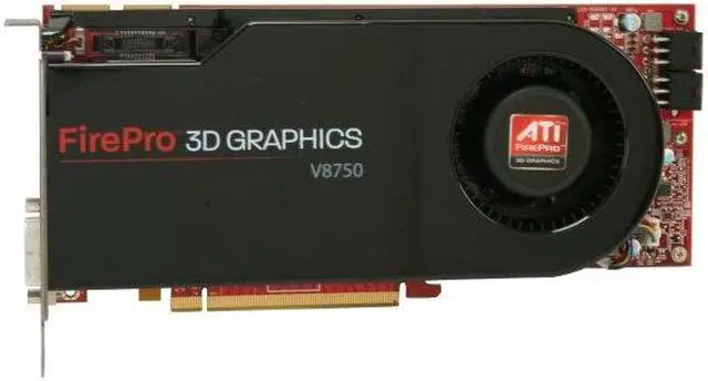 Alt view image 3 of 5 - AMD FirePro V8750 100-505556 2GB GDDR5 PCI Express 2.0 x16 CrossFire Supported Graphics Card