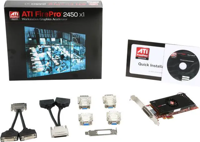 Alt view image 5 of 5 - AMD FirePro 2450 100-505841 512MB PCI Express x1 Graphics Card