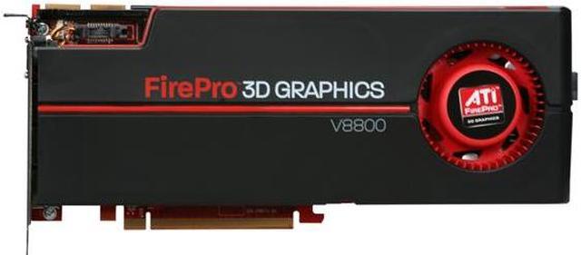 AMD FirePro V8800 100-505603 2GB 256-bit GDDR5 PCI Express 2.0 x16  CrossFire Supported Full Height / Full Length Workstation Video Card