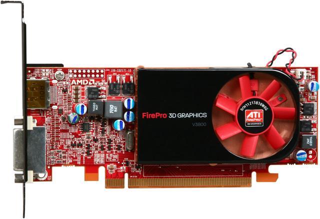 AMD FirePro V3800 100-505607 512MB 64-bit DDR3 PCI Express 2.0 x16 Low  Profile Workstation Video Card