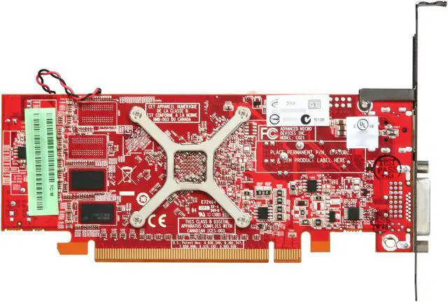 Alt view image 4 of 5 - AMD FirePro V3800 100-505607 512MB 64-bit DDR3 PCI Express 2.0 x16 Low Profile Graphics Card