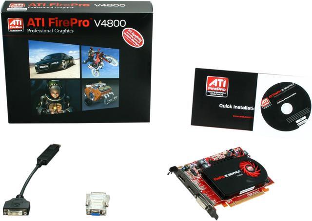 Alt view image 5 of 5 - AMD FirePro V4800 100-505606 1GB GDDR5 PCI Express 2.0 x16 Graphics Card