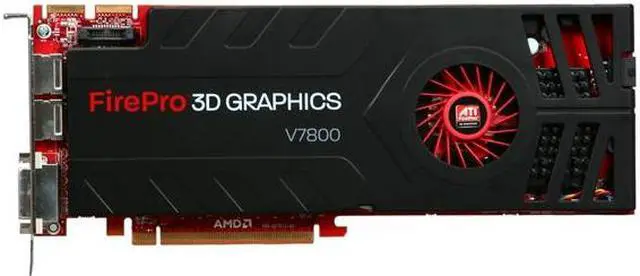 Alt view image 3 of 6 - AMD FirePro V7800 100-505604 2GB 256-bit GDDR5 PCI Express 2.0 x16 CrossFire Supported Graphics Card