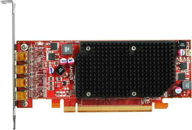 Alt view image 4 of 5 - AMD FirePro 2460 100-505850 512MB GDDR5 Quad Mini DisplayPort PCI-Express Workstation Video Card
