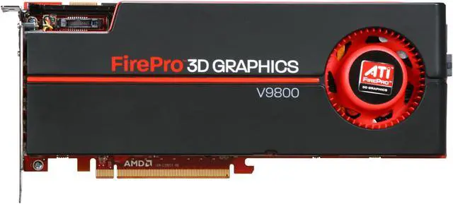 Alt view image 3 of 6 - AMD FirePro V9800 100-505602 4GB 256-bit GDDR5 PCI Express 2.1 x16 CrossFire Supported Graphics Card