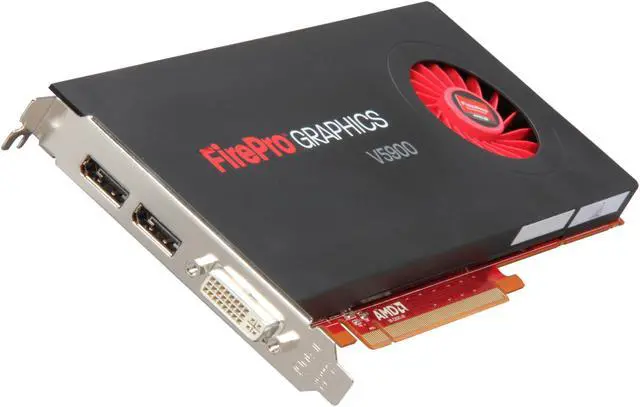 Main image of AMD FirePro V5900 100-505843 2GB 256-bit GDDR5 PCI Express 2.1 x16 CrossFire Supported Graphics Card