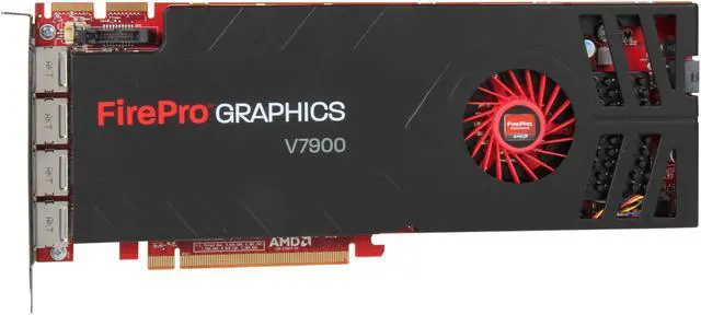 Alt view image 3 of 5 - AMD FirePro V7900 100-505861 2GB GDDR5 Quad DP PCI-Express Workstation Video Card