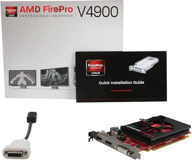 Alt view image 5 of 5 - AMD FirePro V4900 100-505844 1GB 128-bit GDDR5 PCI Express 2.1 x16 Graphics Card