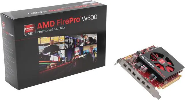 Alt view image 5 of 5 - AMD FirePro W600 100-505968 2GB 128-bit GDDR5 PCI Express 3.0 x16 Full height / half-length Graphics Card